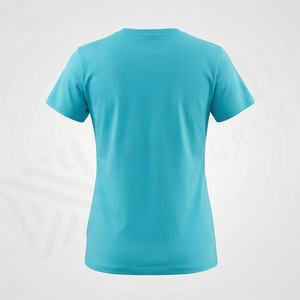 T-shirt pour femme, design tendance, col rond, tissu respirant, entretien facile, parfait pour tous les jours, t-shirts pour femme, couleur personnalisée, mode - Product Image 2