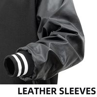 Veste de baseball personnalisée pour homme, style Varsity, en gros, avec logo brodé, patchs en chenille, manches en laine et cuir