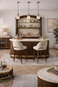 Ensemble de bar commercial au design contemporain, écologique, durable, avec cadre en bois personnalisé et apparence moderne - Product Image 4