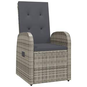 Ensemble de 2 fauteuils gris foncé pour jardin, pour la détente en plein air - Product Image 3