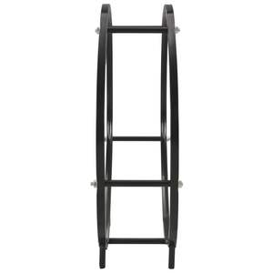 Soporte para Leña de Acero Negro de 27.6"x7.9"x27.6" Accesorio para Chimeneas - Product Image 4