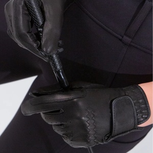 Gants d'équitation en cuir à doigts entiers - Gants d'entraînement équestre respirants à super adhérence pour la course et la compétition - Product Image 5