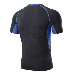 เสื้อยืดผู้ชายทรงสลิมแบบรัดรูป ผ้าถัก ระบายอากาศ แห้งเร็ว น้ำหนักเบา เหมาะสำหรับออกกำลังกาย เล่นกีฬา และฝึกซ้อม - Product Image 2