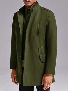 Manteau Trench Élégant en Mélange de Laine pour Homme – Veste d'Hiver Chaude et Longue pour l'Automne – Style Urbain Décontracté et Habillé – Vente en Gros - Product Image 2