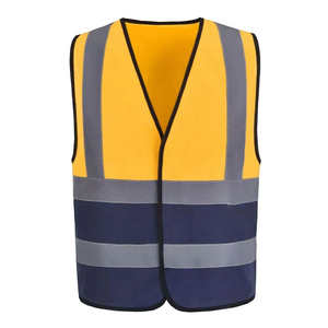 Vêtements de travail unisexes haute visibilité personnalisables en polyester 100 %, avec poche zippée réfléchissante, anti-plis et anti-bactériens - Product Image 4