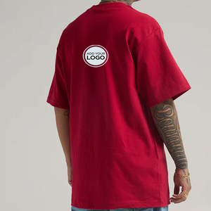 T-shirt Homme Oversize à Manches Courtes avec Impression Puff Personnalisée, Streetwear, Haute Qualité, Vente Chaude sur le Marché Américain - Product Image 1