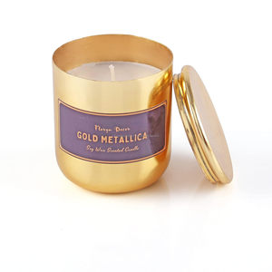 Nueva llegada, producto de buena calidad, vela cilíndrica de aluminio y metal con tapa - Product Image 3