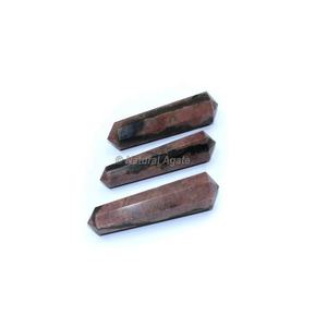 Varita de ágata de punta de lápiz de doble terminación de alta calidad, Nueva torre Oblelisk de labradorita llamativa, piedra preciosa Natural con estilo Chakra - Product Image 3