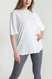 <b>Women's</b> Unisex Adults Casual Plus Size Heavyweight Cotton Blend Fleece Crew Neck Sweatshirt-Customizable Colors Front Solid - Product Image 2