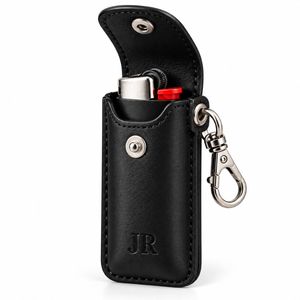 Étui de protection en cuir PU personnalisé avec bouton-pression pour briquet – Vente en gros - Product Image 2
