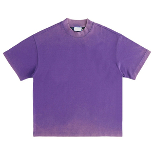 Camiseta de Manga Corta para Hombre, Cuello Redondo, Algodón Azul Marino, Corte Regular, Estilo Casual, Tejido Jersey, Color Liso - Product Image 3