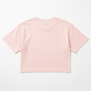 Ladies Boxy <b>Crop</b> T Shirt Short Sleeve Cotton Oversized Cropped <b>Top</b> Streetwear Fashion Casual Summer OEM Wholesale T Shirt - Product Image 3