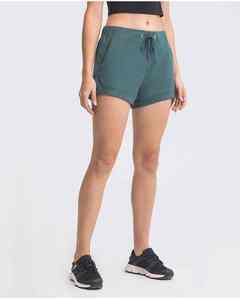 Ropa de verano minimalista, estética, suave y transpirable para yoga, fitness y jogging, pantalones cortos informales para mujer - Product Image 2