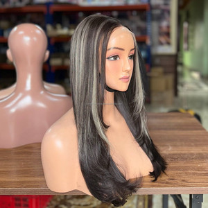 Perruques vietnamiennes les plus vendues en cheveux naturels, perruques Lace Front en cheveux vierges vietnamiens, lisses, coupées en couches, style tendance - Product Image 3