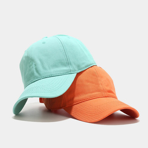 หมวกกีฬาผ้าฝ้ายเปล่าแบบกำหนดเองขายส่งจากโรงงาน หมวกเบสบอลแบบเรียบ 6 แผง - Product Image 3