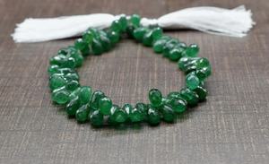 Cuentas de Aventurina Natural 100% en Forma de Gota Facetada, Briolette, 5x8mm, 8 Pulgadas para la Fabricación de Joyas - Product Image 6