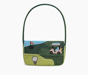 Fashionable Tennis <b>Seed</b> Beaded Embroidery Women Shoulder Bag For Sports Event Party Festive Contemporary Sports Collection - Product Image 5