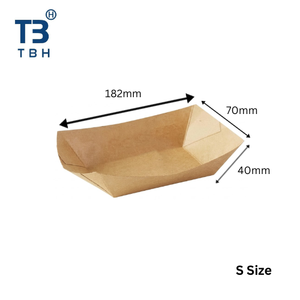 Bandeja de Papel para Alimentos, Tamaño S, Fabricada en Malasia, Contenedor de Empaque para Comida Rápida, Eventos y Fiestas - Product Image 5