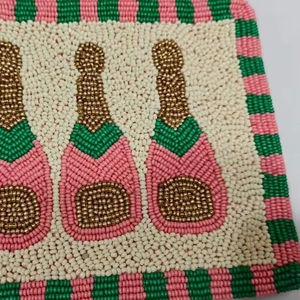 Monedero Creativo con Cuentas - Diseños Adorables (Arcoíris, Limón, Tortuga, Hongo, Flores, Abeja) Pequeño Monedero Hecho a Mano con Cierre de Beso - Product Image 1