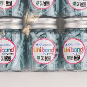 Élastiques à cheveux Uniband en TPU fabriqués en Corée, unisexes, décontractés, emballage en bouteille - Product Image 1