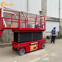 Naltako 300 kg 14 m Plateforme élévatrice à ciseaux électrique 220 V Remorquable Hauteur de travail 16 m pour l'entretien des façades