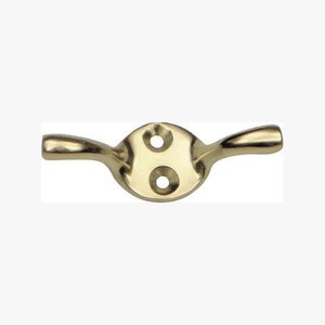 Direct Factory Supply Solid Brass <b>Cleat</b> <b>Hook</b> for Wall Mounting or Hanging Coats and Towels Available at Worldwide Supply - Product Image 1