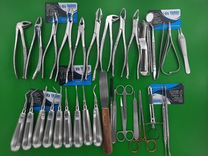 Kit de Instrumentos de Cirugía Oral y Dental, Elevadores y Pinzas para Extracción, Juego de 75 Piezas, Manual, Acero Inoxidable, Reutilizable, Premium - Product Image 4