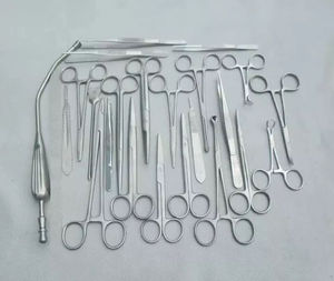 Juego de 23 Instrumentos de Cirugía General Veterinaria de Acero Inoxidable, Herramientas Quirúrgicas Manuales de Alta Calidad, Duraderas y Reutilizables, con Certificación CE e ISO - Product Image 6