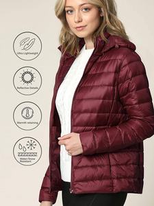 Abrigos acolchados con contraste personalizado para mujer, chaqueta acolchada de burbujas, abrigo cálido y acolchado, nuevo diseño elegante - Product Image 4
