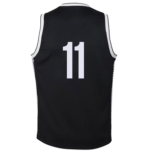Camiseta de Baloncesto Negra con Cuello en V, Número 11, sin Mangas, de Malla, Ropa Deportiva para Adultos, Unisex, Transpirable, para Equipos - Product Image 4