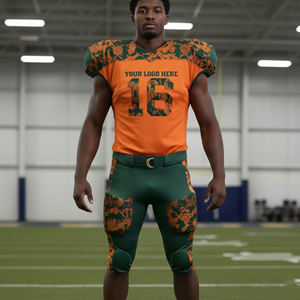 Uniforme de football américain de haute qualité, OEM, vente en gros, personnalisable pour équipe, course à pied - Product Image 2