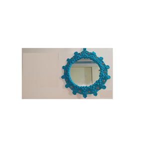 Decoración de Dormitorio, Tapiz Bohemio Tejido a Mano, Espejo Decorativo de Macramé para Pared, Estilo Bohemia - Product Image 1