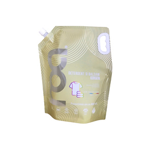 Bolsa de Embalaje de Detergente de Aluminio Laminado a Prueba de Humedad con Boquilla Reutilizable, Doypack Líquido Impreso con Grabado Personalizado para Bebidas y Jugos - Product Image 3