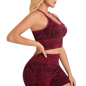 Conjunto de Shorts de Yoga para Mujer al por Mayor, de Alta Sujeción, Elásticos, para Fitness, Entrenamiento, Correr, Gimnasio, Cómodos, en Venta - Product Image 4