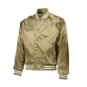 Custom <b>Men's</b> Team Satin Baseball Varsity Jacket Plus Size Embroidery Logos Patches and Labels College Jacket for <b>Men</b> - Product Image 1