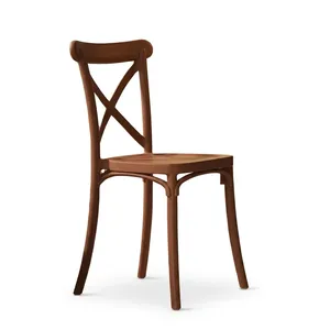 Chaise de salle à manger en bois moderne, design minimaliste, structure stable pour l'ameublement de la maison - Product Image 1
