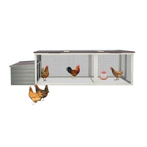 Gallinero de madera grande de 20.93 pies cuadrados con nido, techo de asfalto resistente a la intemperie, jaula para aves de corral con acceso interior para gallinas en exteriores - Product Image 3