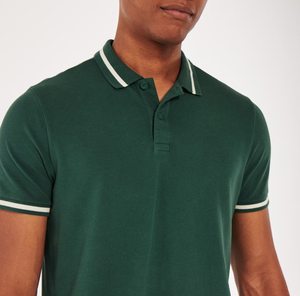 Polo en coton pour homme, toucher doux, col côtelé, style décontracté, mode confortable, vêtement d'été haut de gamme - Product Image 4