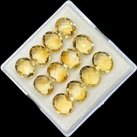 Citrine naturelle 11x9mm, taille ovale briolette, pierre précieuse naturelle non traitée, qualité supérieure, pierre naturelle en vrac