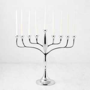 Menorah de 8 Brazos de Aluminio Fundido, Superventas, para Decoración de Mesa en Hogares y Villas, Portavelas Decorativo para Hanukkah - Product Image 4