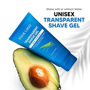 Private Label Beard Care Men's Shaving Gel with Avocado Oil Witch Hazel Extract for Smooth Hair Removal Wholesale Bulk Order - Product Image 3