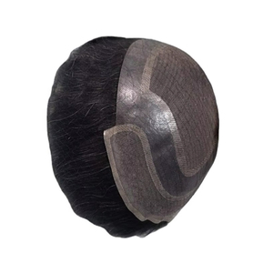 Toupee para Hombre Taz Hair, Peluca de Cabello Humano 100%, Densidad 60%-150%, Cabello Remy Indio, Resistente al Agua, Suave, Ondulado Profundo - Product Image 1