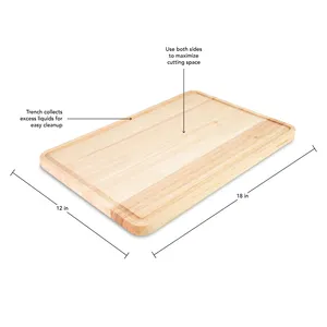 Planche à découper en bois d'acacia artisanal de qualité supérieure avec finition à grain naturel pour la cuisine, planche à découper en bois artisanal pour la viande - Product Image 2