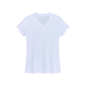 Camisetas de Cuello Redondo de Alta Calidad y Bajo Precio, 100% Algodón, Lisas, para Mujer, con Impresión Digital Personalizada de Logotipo, Tallas Grandes - Product Image 2