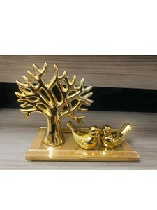 Golden Abstract Human Figurine Sculpture Set Tabletop Decor Minimalist <b>Resin</b> Artistic Statues for Living Room Home Office - Product Image 2