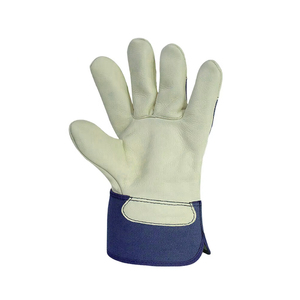 KEEM BROTHERS Professional Anti-Vibration Leather Work Safety <b>Gloves</b> Elastic Wristlet Reinforced Palm Protection Impact Level 2 - Product Image 2