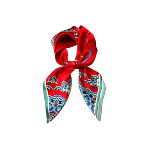 Bandana en coton coloré de haute qualité personnalisé, bandana à logo imprimé sur mesure, foulard en soie personnalisé - Product Image 5