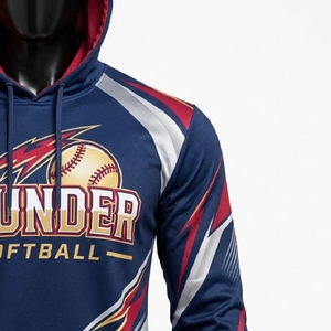 Winter Softball Teamwear Hooded Shirt <b>Short</b> <b>Sleeve</b> Solid Eco-Friendly Custom Logo Team Name Number OEM ODM Premium Quality 2 Pcs - Product Image 3