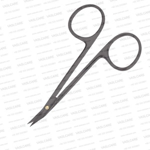 Ciseaux Gunter dentelés CeraCoat (11,5 cm) à pointe fine, revêtement céramique, pour rhinoplastie et dissection du cartilage nasal - Product Image 4