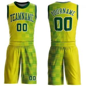 Tenue de basketball personnalisée de haute qualité, respirante, grande taille, avec impression numérique, incluant des uniformes de basketball - Product Image 1